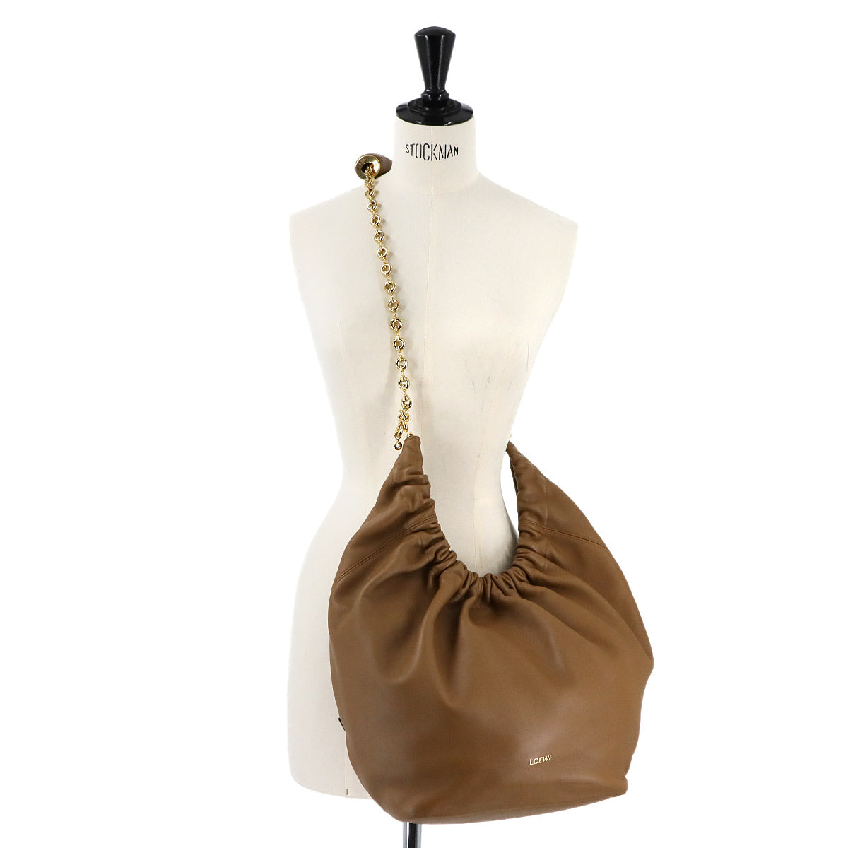 Squeeze Medium Shoulder Bag Leather Oak Purse Brown