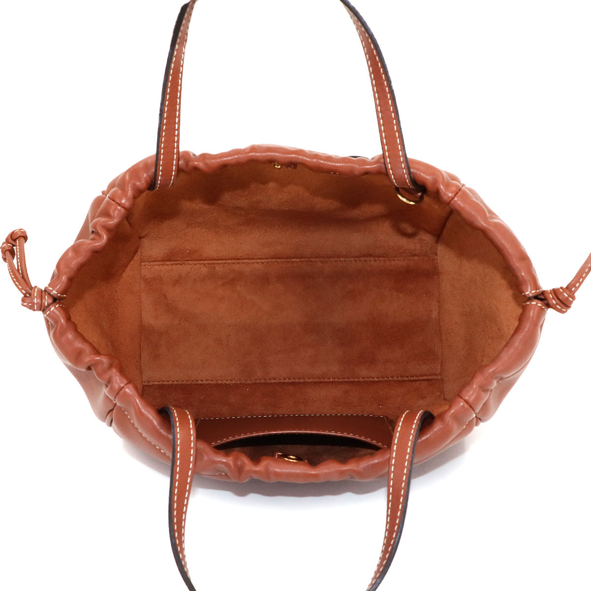 Small Cabas Drawstring CUIR Triomphe Hand Shoulder Bag 111013DU3