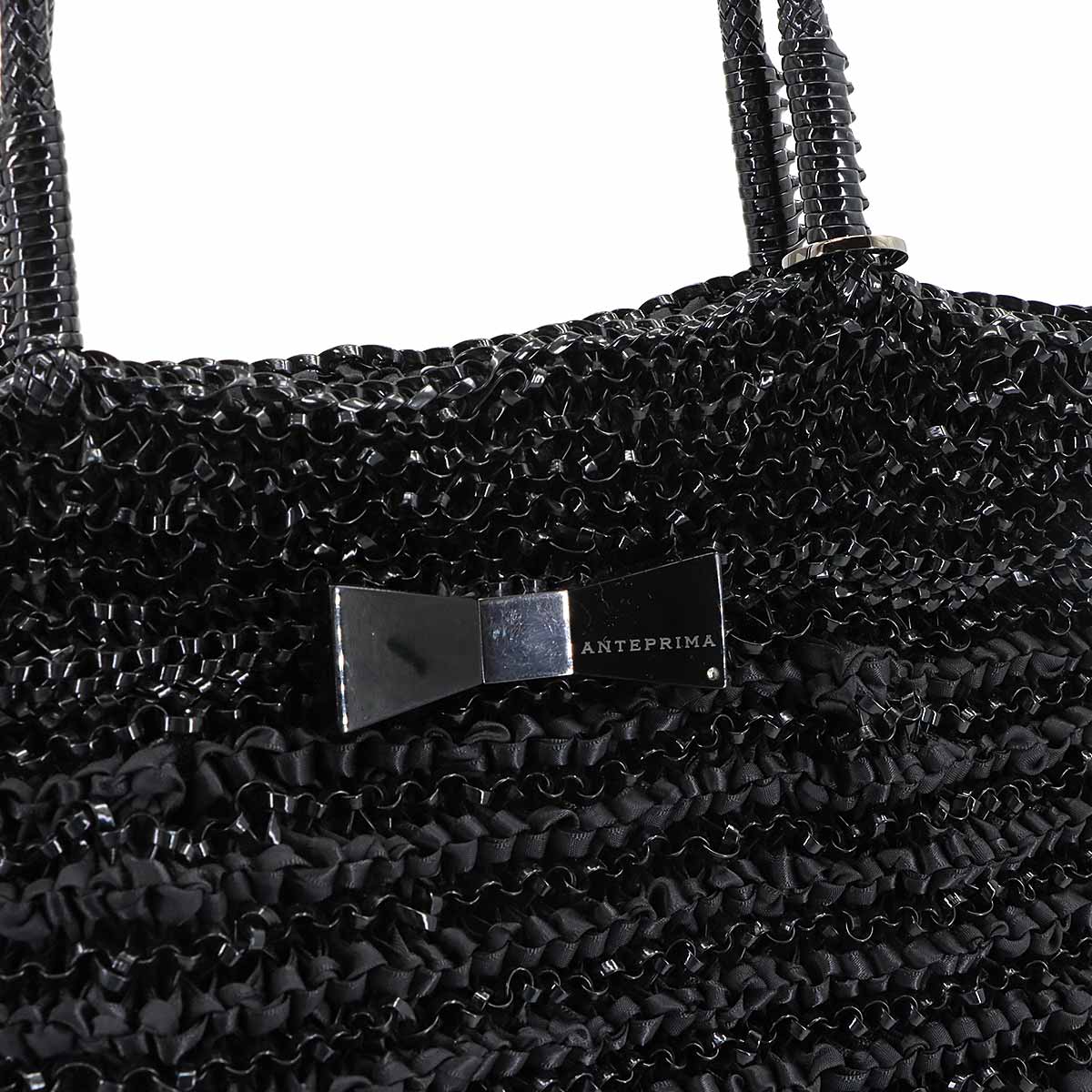 Wire Tote Bag PVC Black