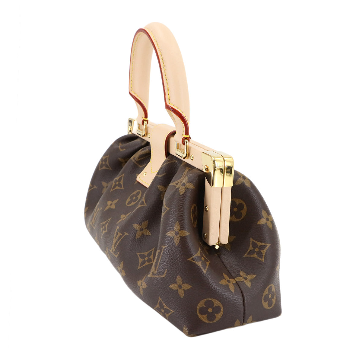 Monogram Clutch Hand Chain Shoulder Bag Brown M46544