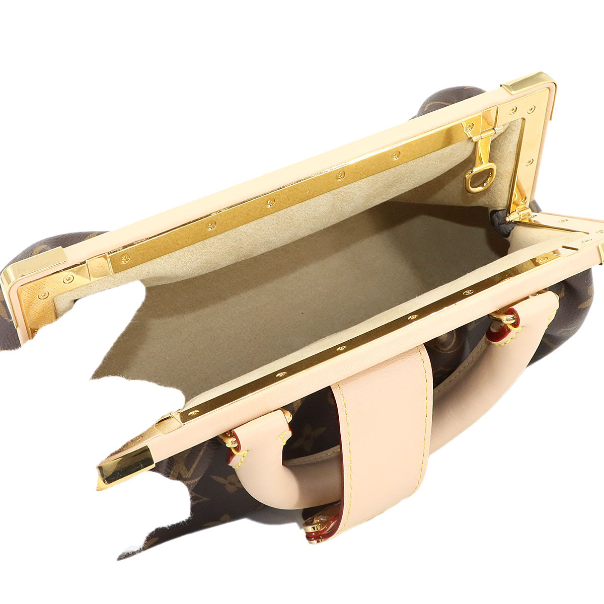 Monogram Clutch Hand Chain Shoulder Bag Brown M46544