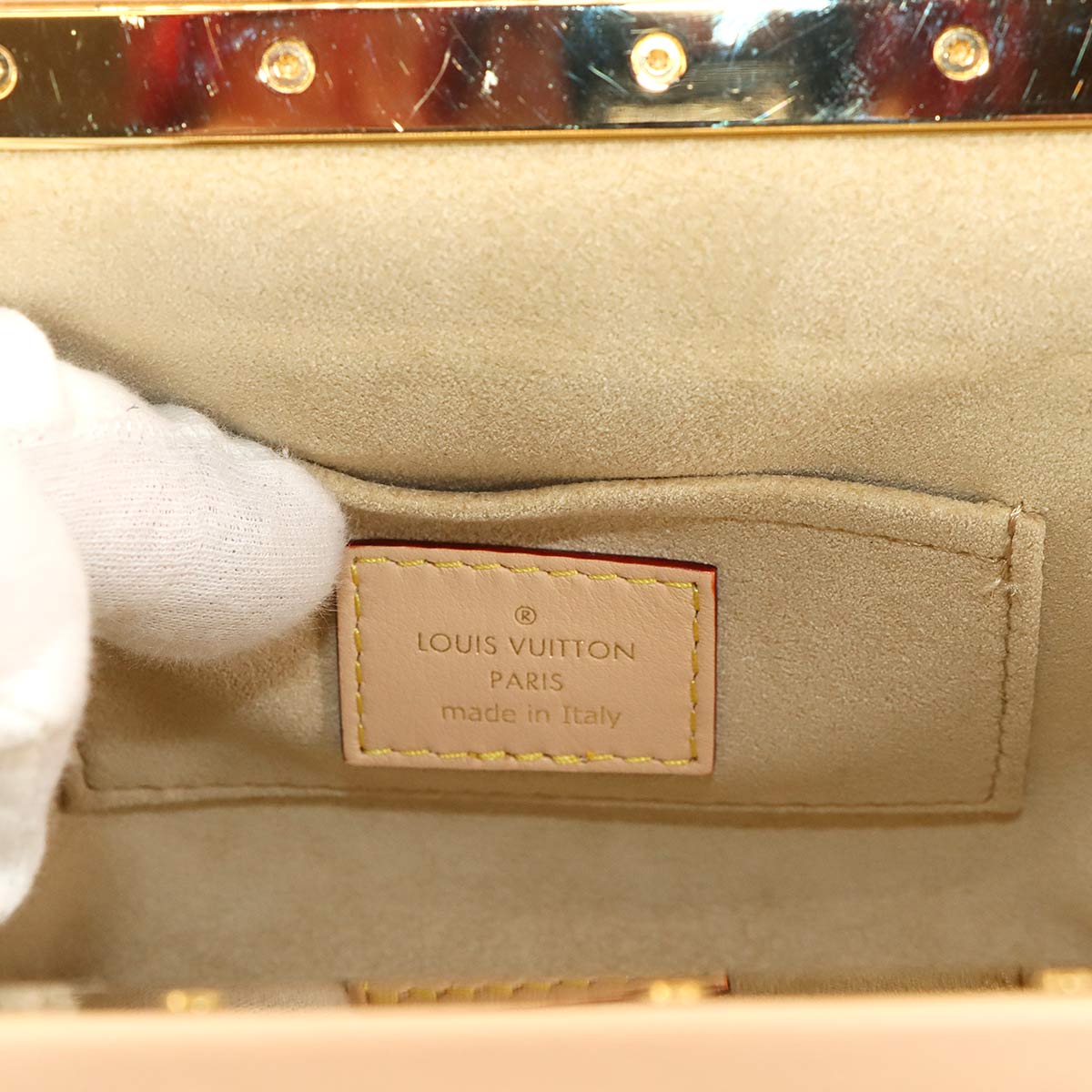 Monogram Clutch Hand Chain Shoulder Bag Brown M46544