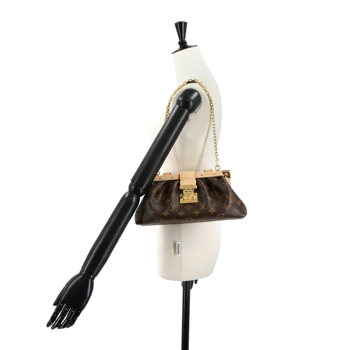 Monogram Clutch Hand Chain Shoulder Bag Brown M46544