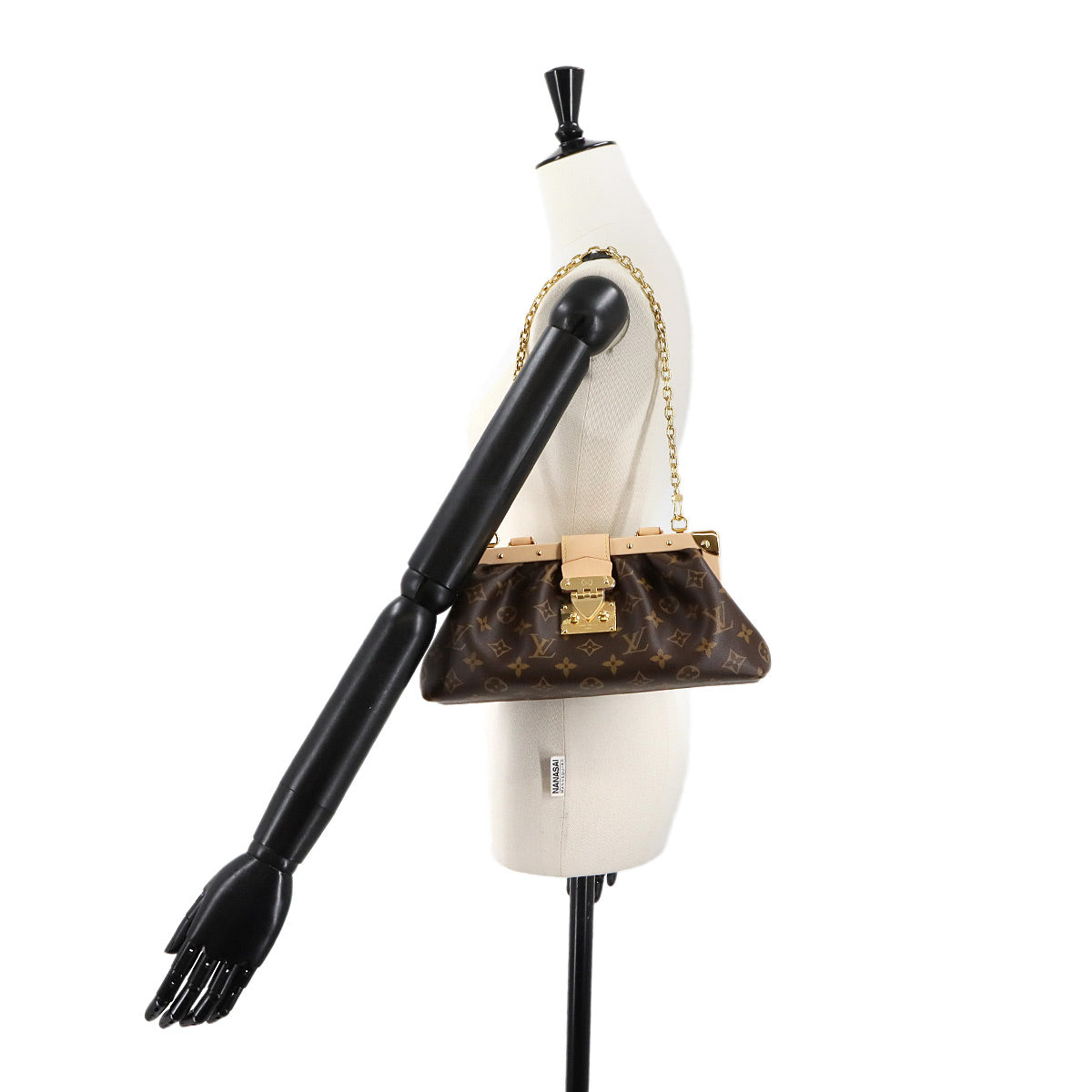 Monogram Clutch Hand Chain Shoulder Bag Brown M46544