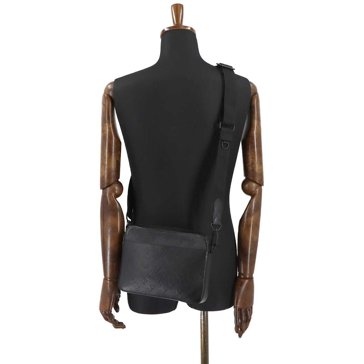 Monogram Shadow Duo Messenger Shoulder Bag Leather M69827