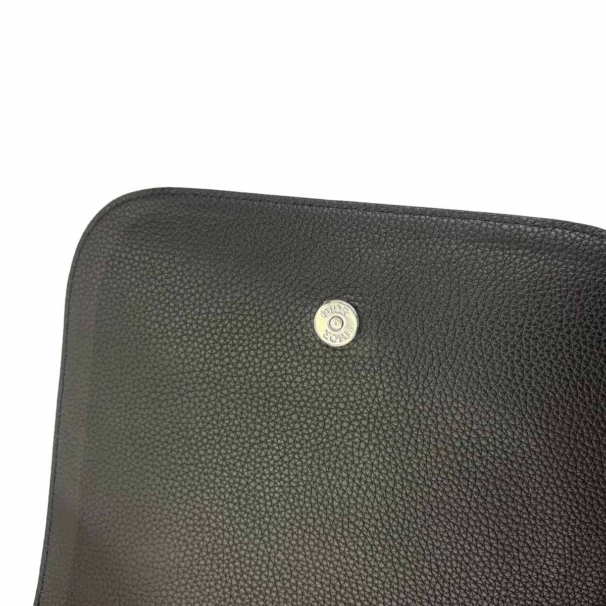 Oblique Backpack Canvas Leather Navy Black Purse