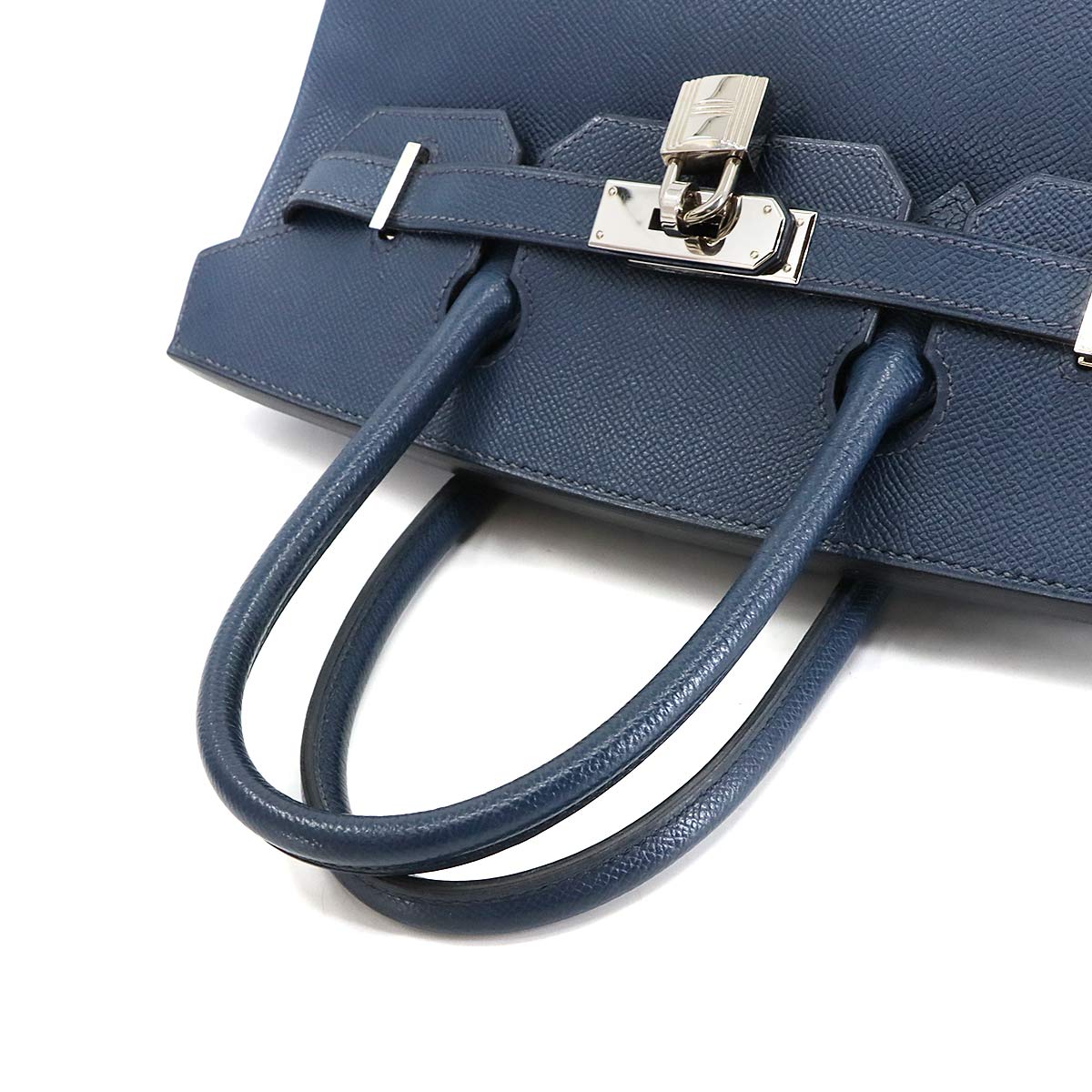 Birkin 30 Veau Epsom Blue Hand Bag Purse