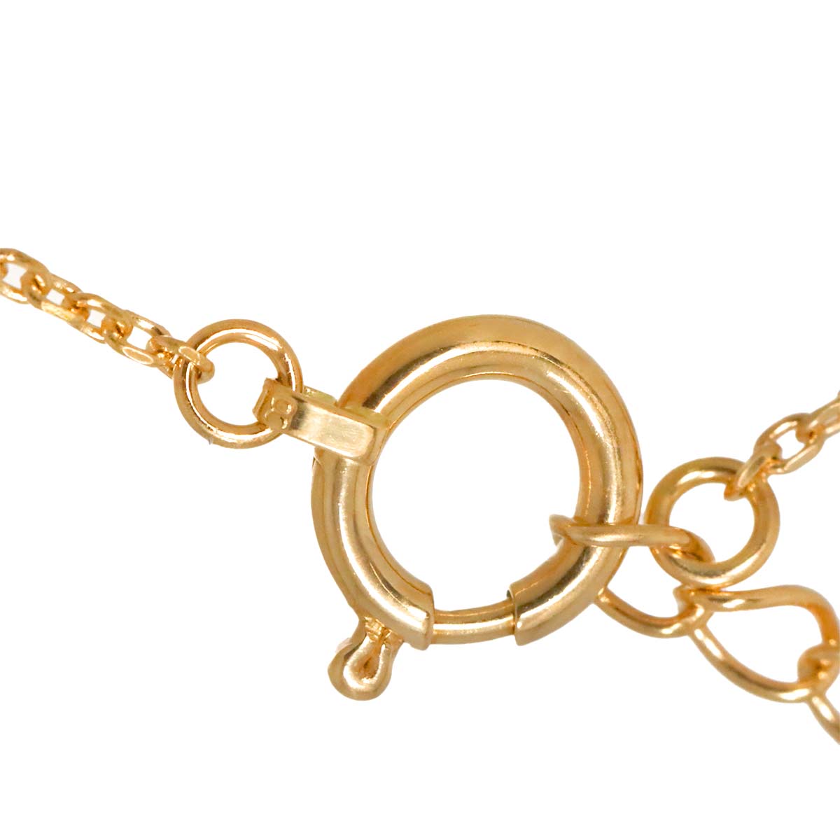 Ruby 0.32ct Diamond 0.20ct Necklace 18K 18K Yellow Gold 750