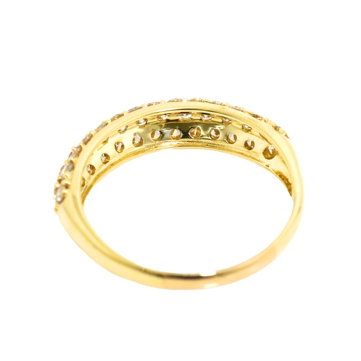 Diamond 1.00ct Ring 18K YG Yellow Gold 750 7.75-8(US)