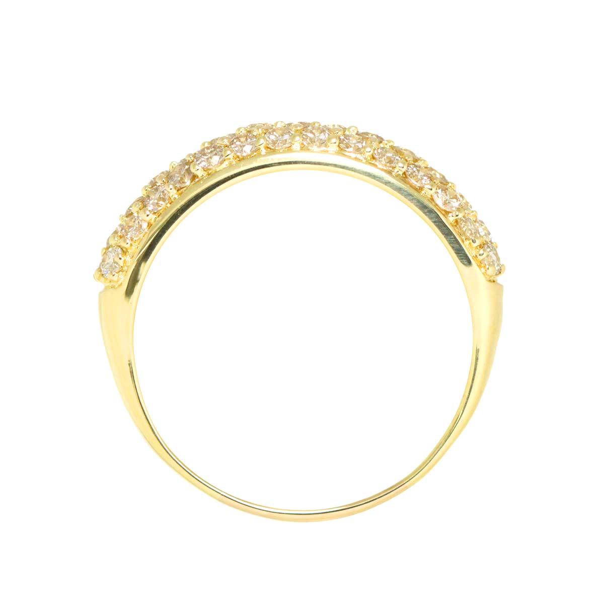 Diamond 1.00ct Ring 18K YG Yellow Gold 750 7.75-8(US)
