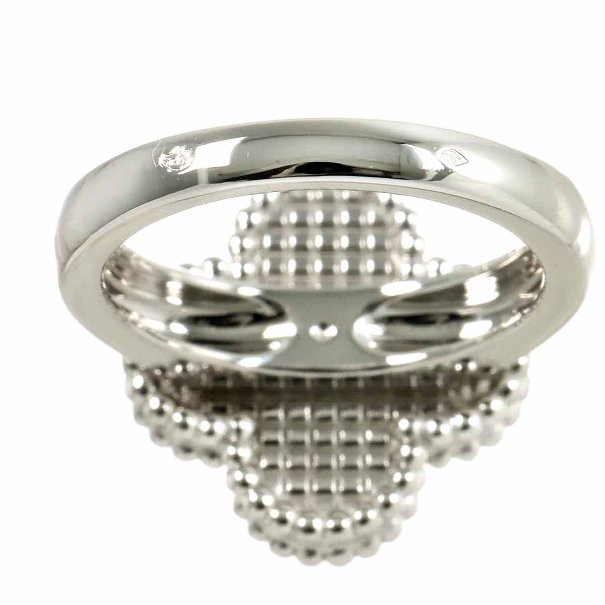 Vintage Alhambra Ring 18K WG 750 size48 4.5(US)