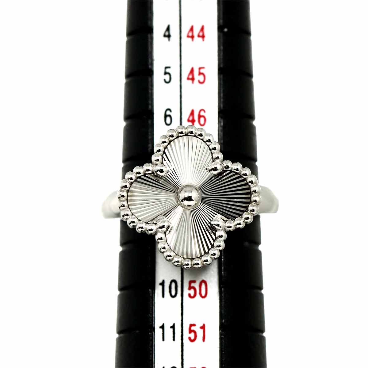 Vintage Alhambra Ring 18K WG 750 size48 4.5(US)