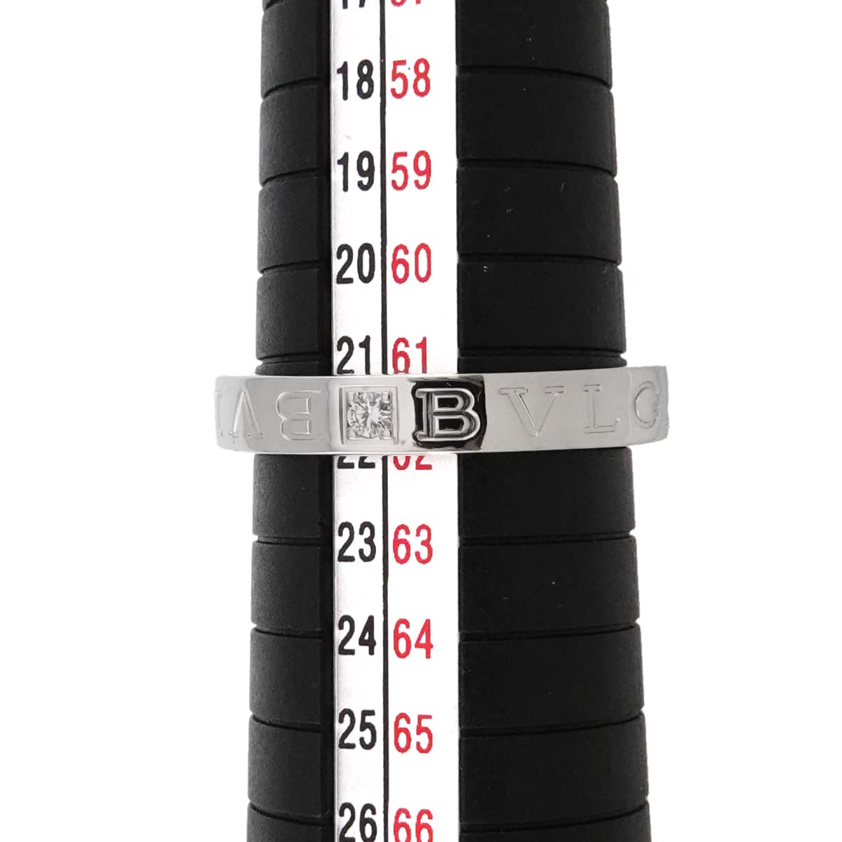 B-ZERO1 Diamond 1P Ring 18K WG 750 size9.5-9.75(US)