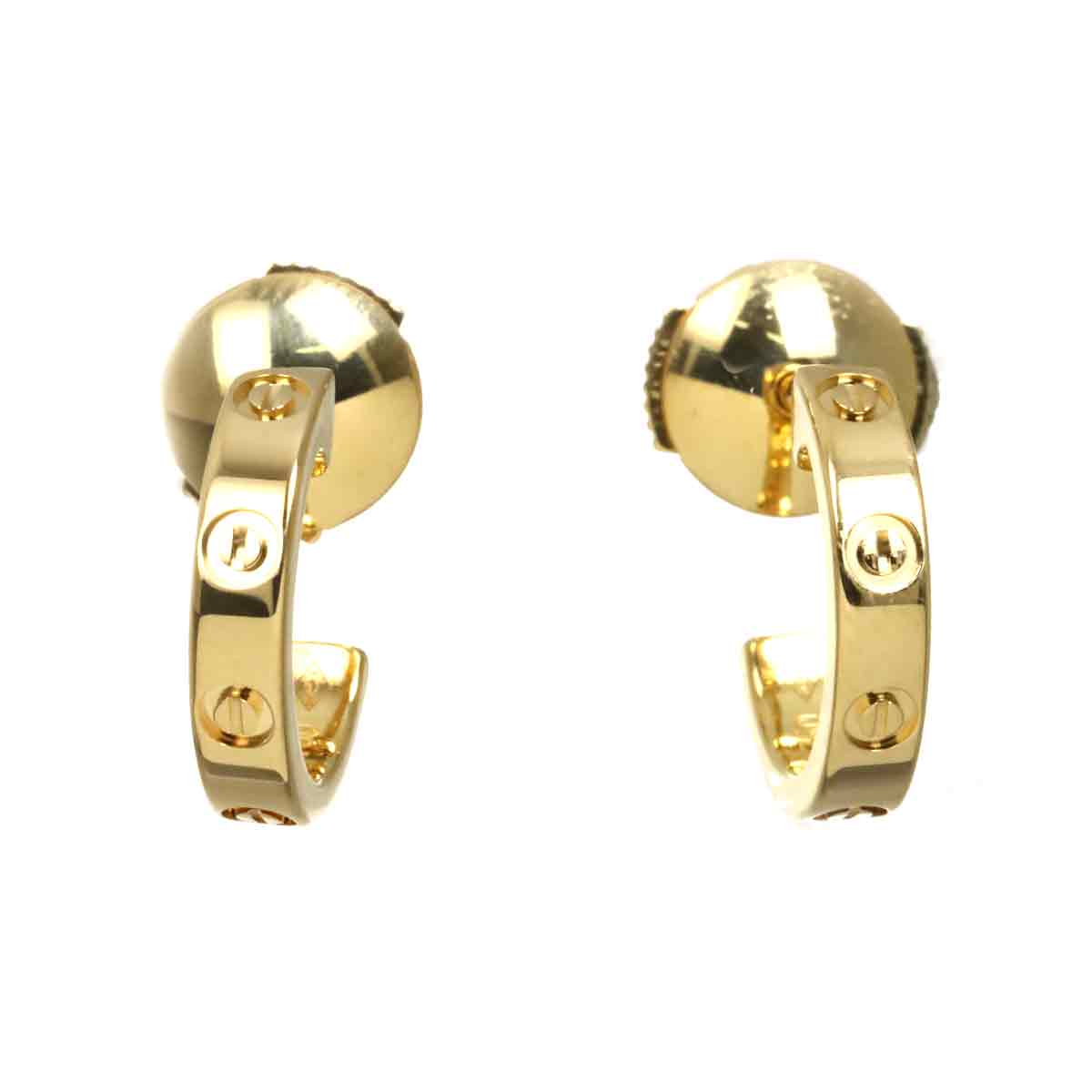 Love Earrings Pierced 18K YG 750