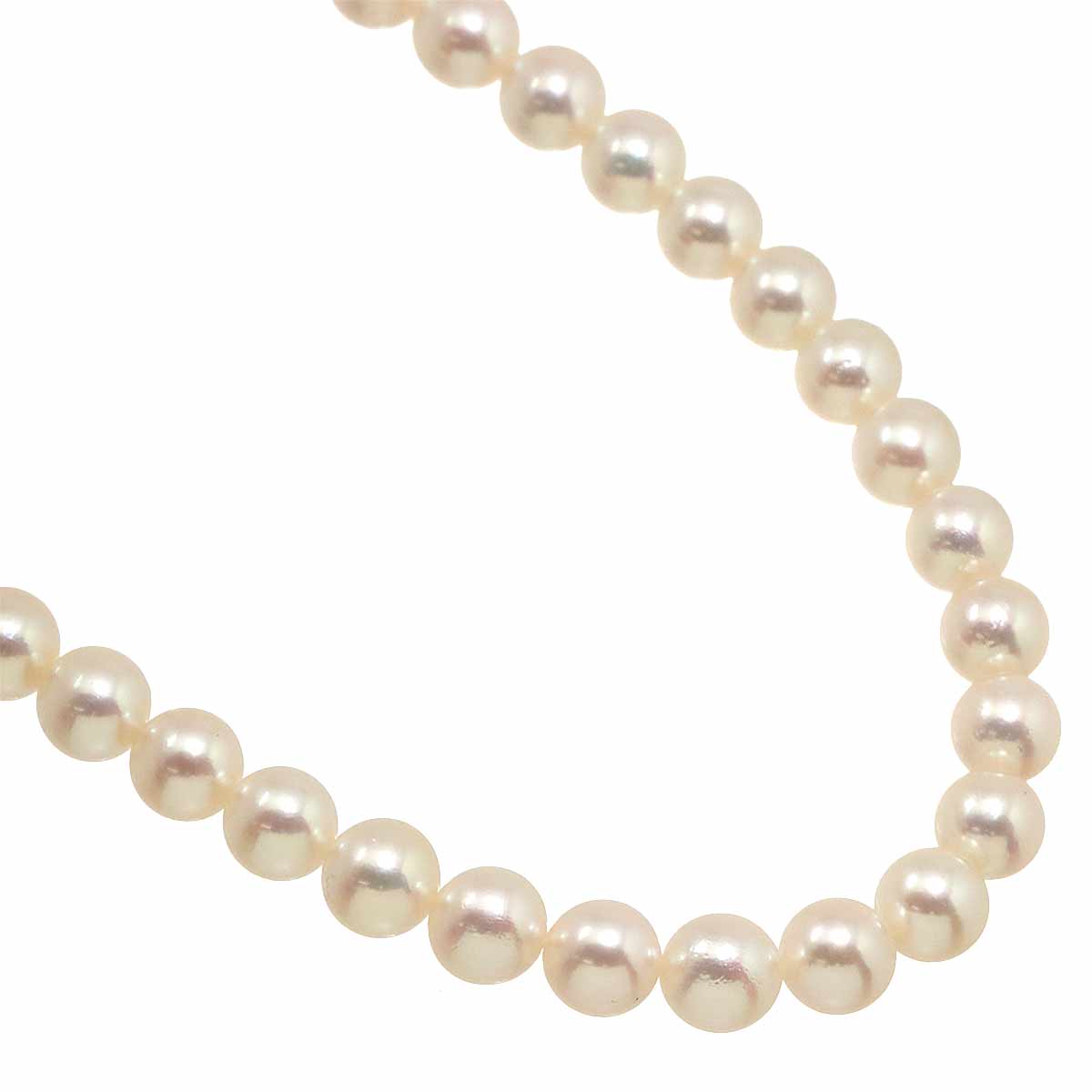 Akoya Pearl 6.9-6.5mm Necklace SV Silver 925