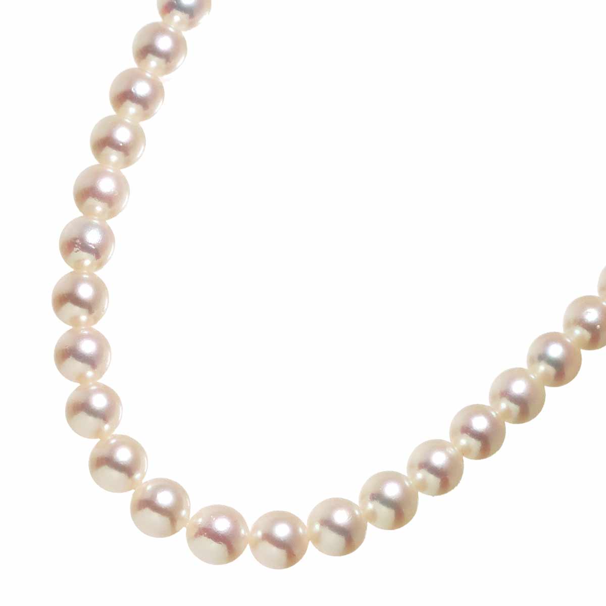Akoya Pearl 6.9-6.5mm Necklace SV Silver 925