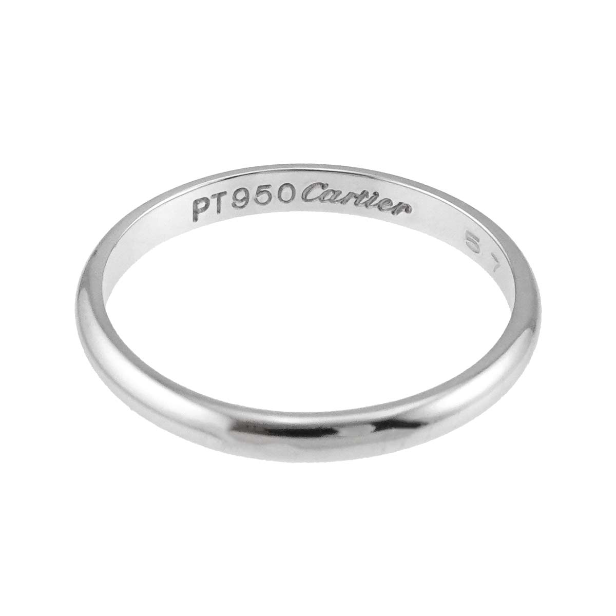 1895 Classic Band Ring Platinum Size57 7.75-8(US)