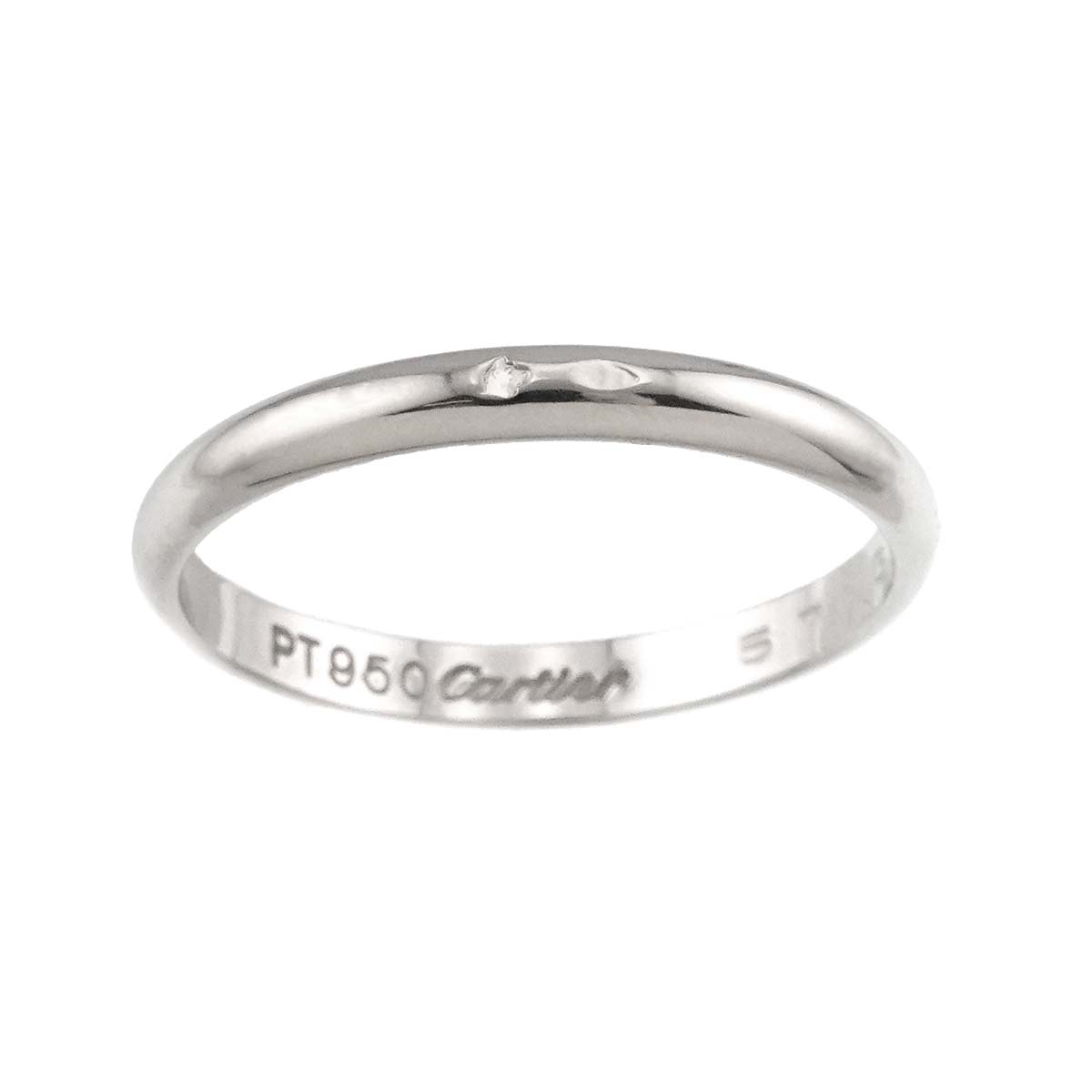 1895 Classic Band Ring Platinum Size57 7.75-8(US)