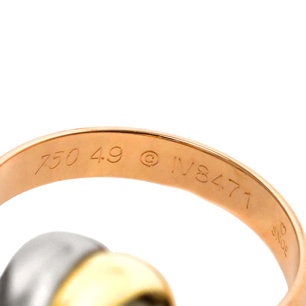 Trinity Ring MM 18K YG WG PG 750 Size49 4.75-5(US)