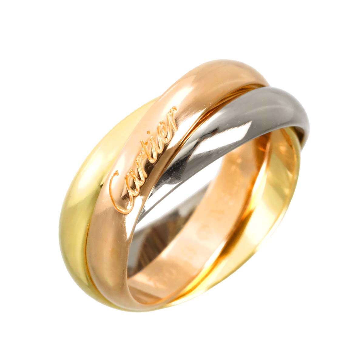 Trinity Ring MM 18K YG WG PG 750 Size49 4.75-5(US)