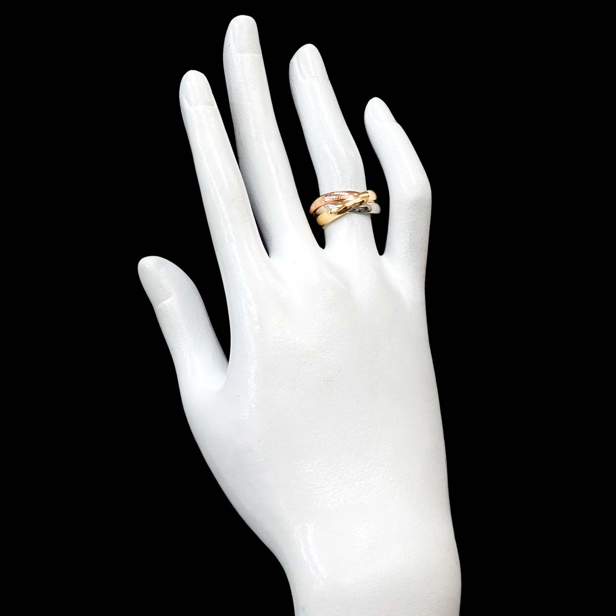 Trinity MM Ring 18K YG WG PG 750 Size51 5.5-5.75(US)