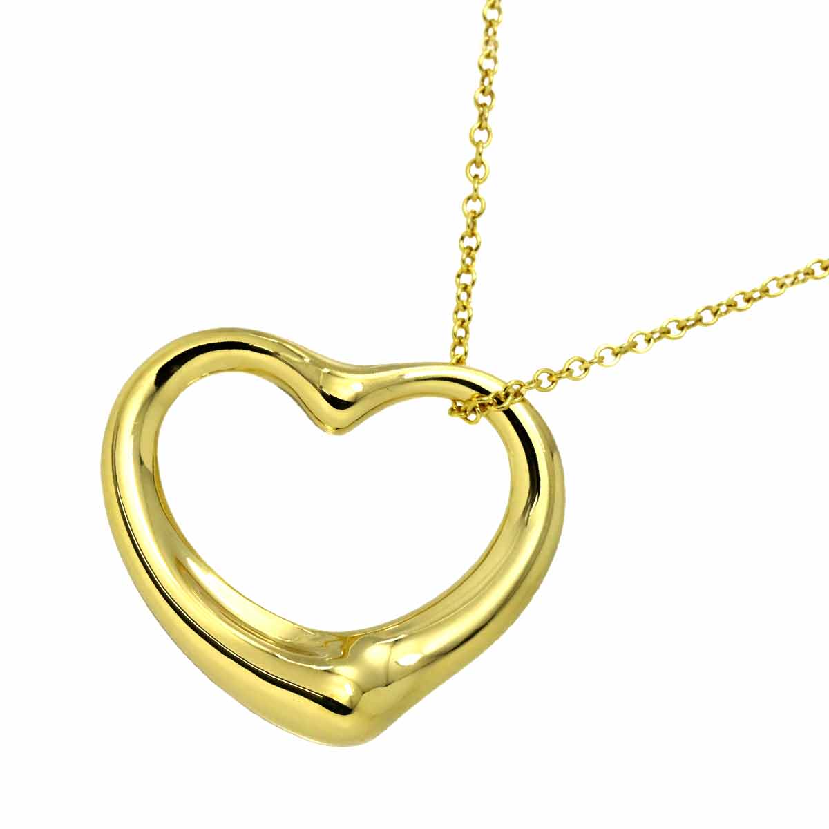 Open Heart Necklace 18K Yellow Gold 750