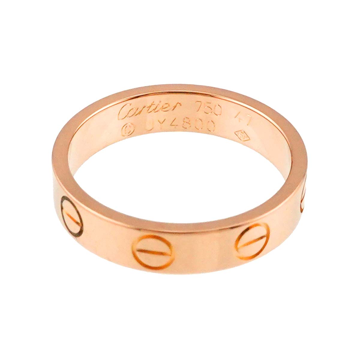 Cartier Mini Love Ring 18K Pink Gold 750 size47 4(US)