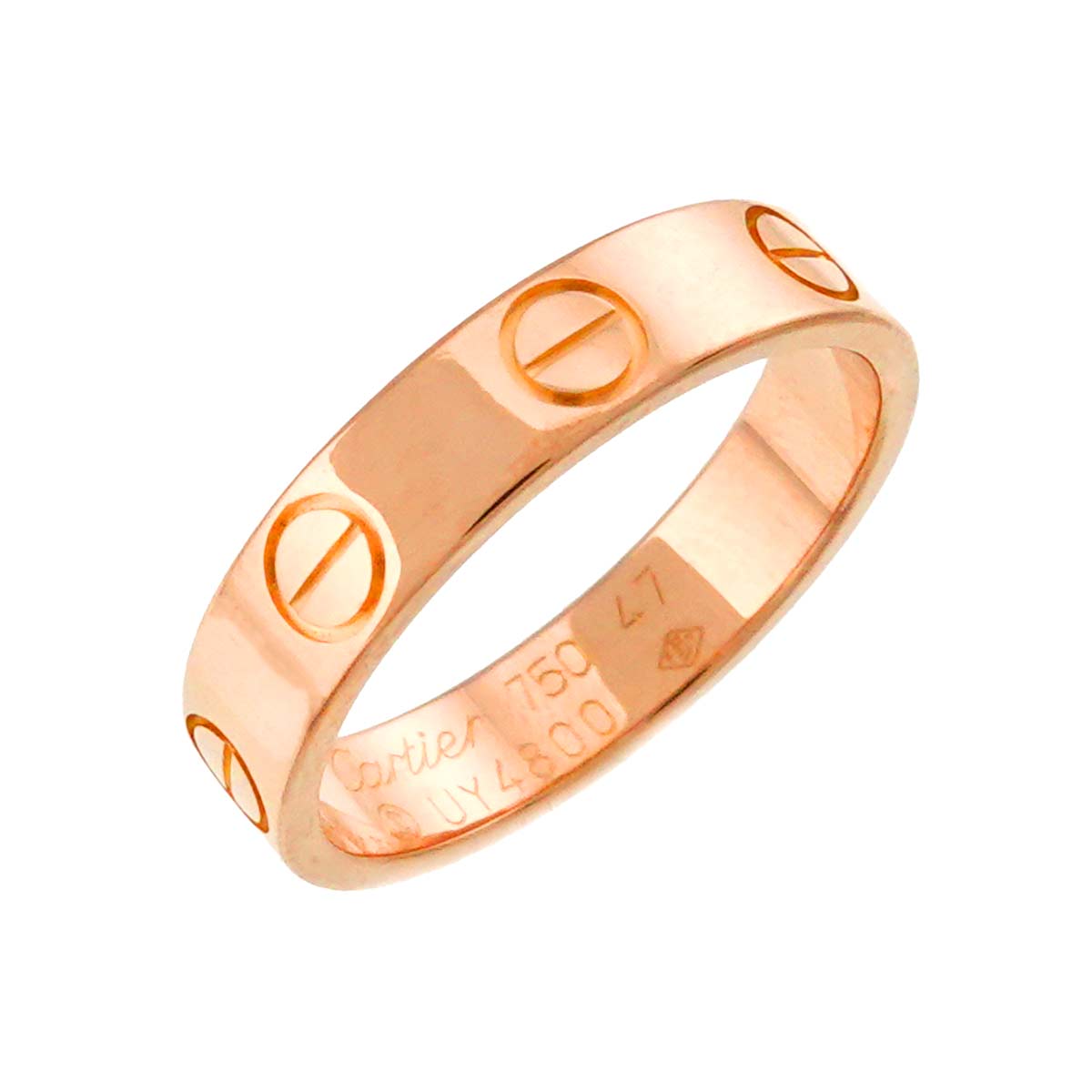 Cartier Mini Love Ring 18K Pink Gold 750 size47 4(US)