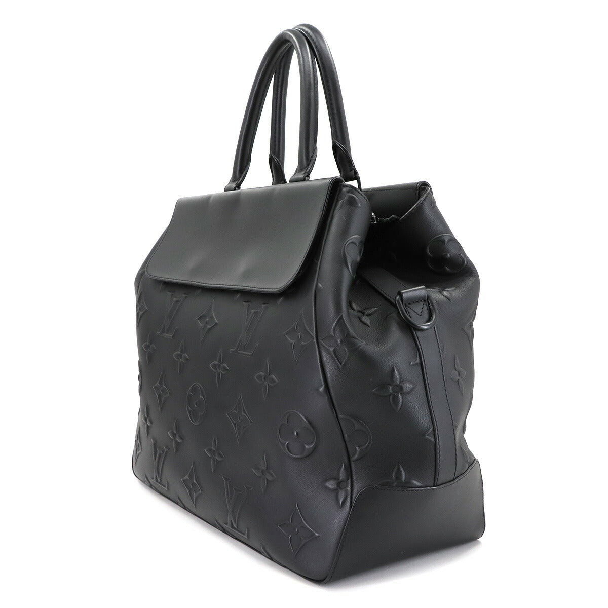 Monogram Seal Steamer Tote Shoulder Bag Leather M58710