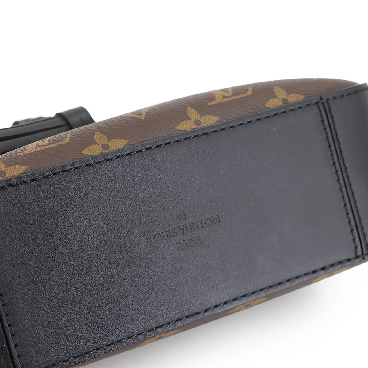 Monogram Saintonge Shoulder Bag Brown Noir M43555 Purse