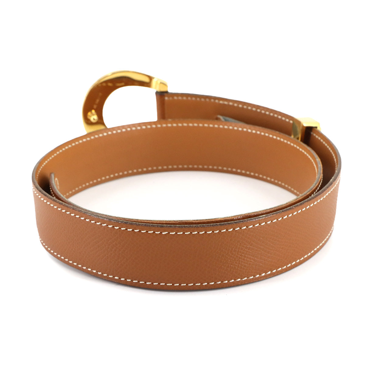 Horseshoe Belt Couchevel Epsom Gold 70 Women's