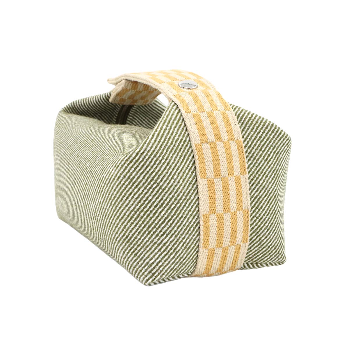 Bride a Brac PM H Natte Hand Bag Toile H Vert Foret Pouch