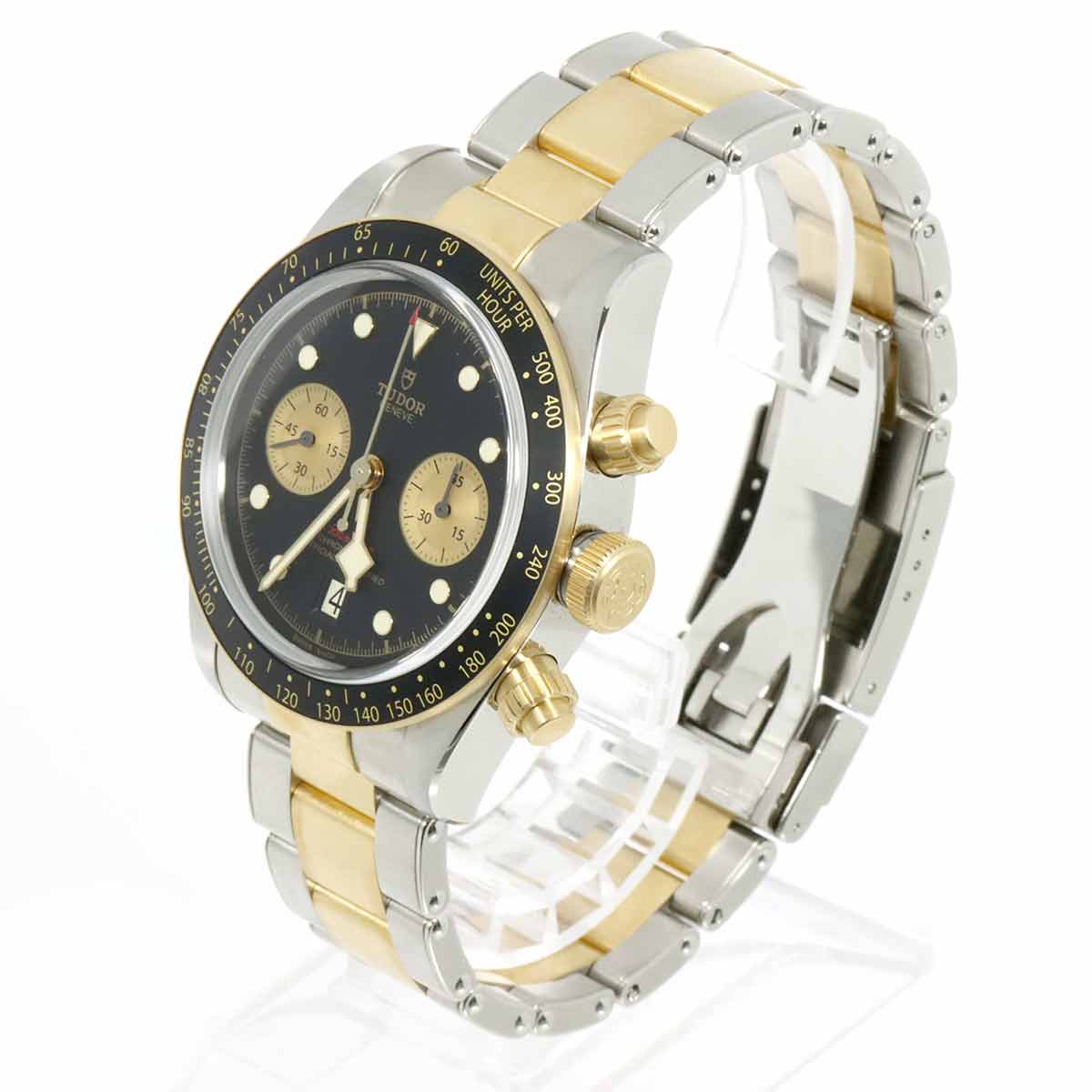 Heritage Black Bay 79363N Date Automatic Black Dial YG Watch