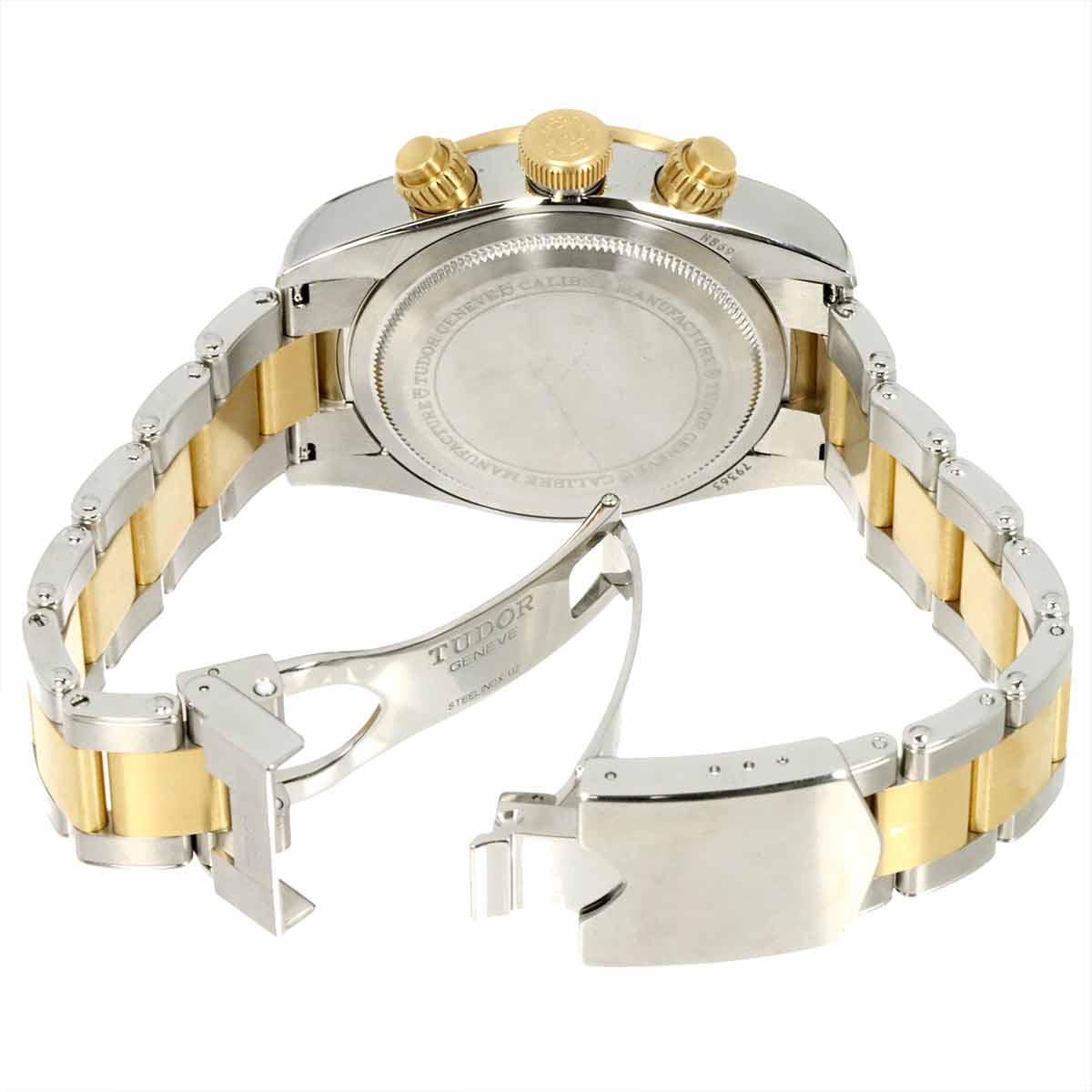 Heritage Black Bay 79363N Date Automatic Black Dial YG Watch