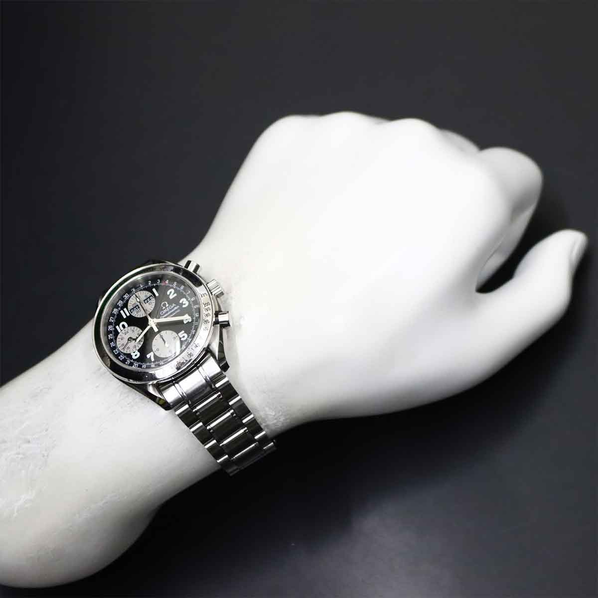 Speedmaster Triple Calendar 3523.51 Automatic Black Dial Mens