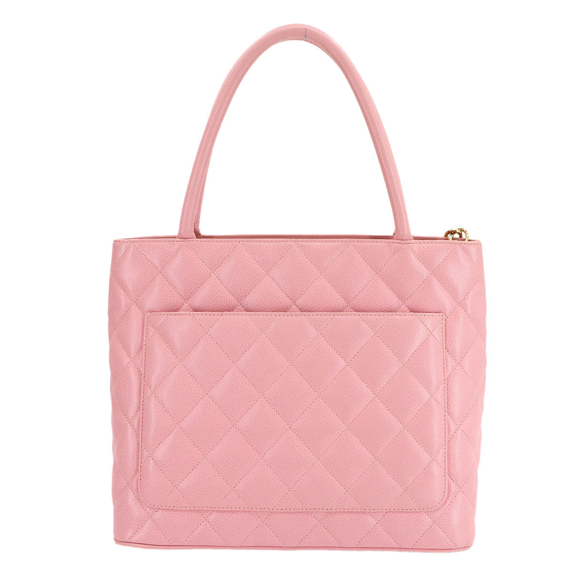 Medallion Tote Bag Leather Pink A01804 Coco Logos