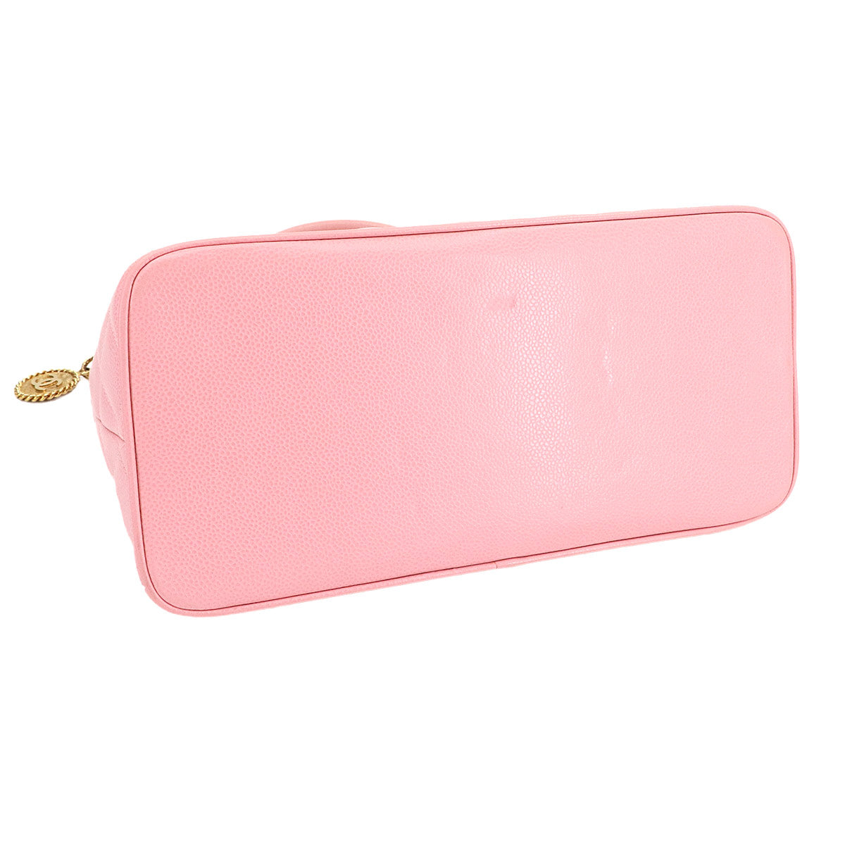 Medallion Tote Bag Leather Pink A01804 Coco Logos