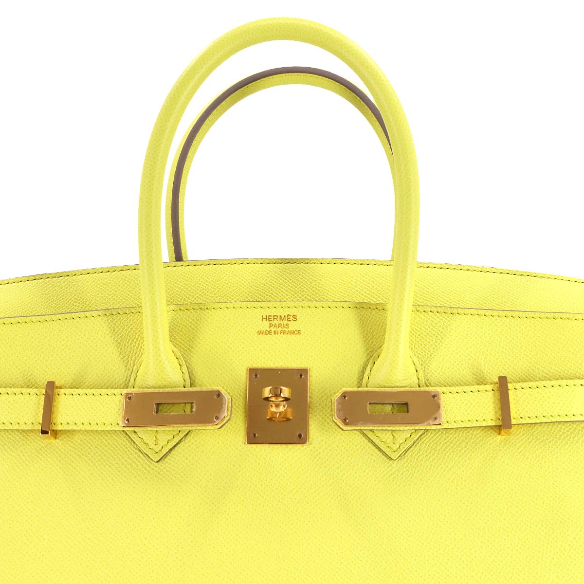 Birkin 35 Veau Epsom Soufre Hand Bag Purse