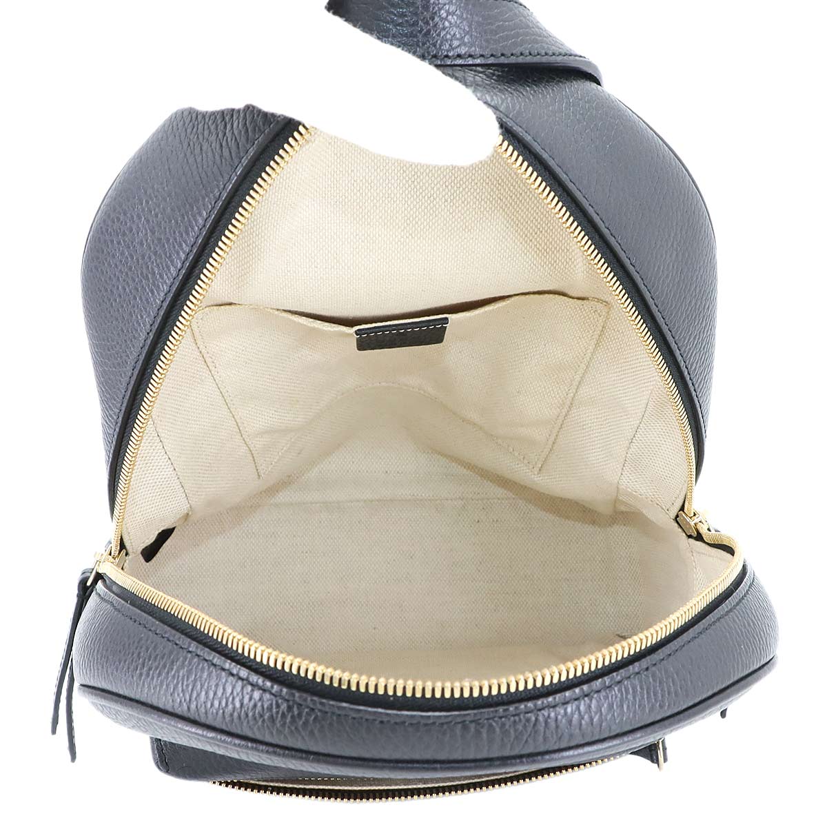 Interlocking G Soho Back Pack Leather Black 536192 Purse