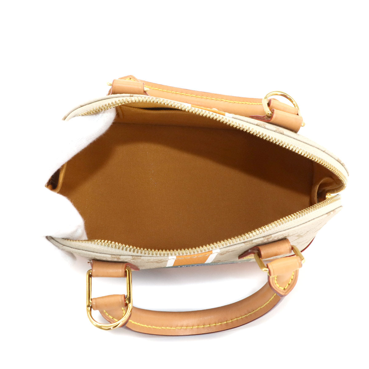 Monopanum Alma BB Hand Shoulder Bag Leather Beige M23502