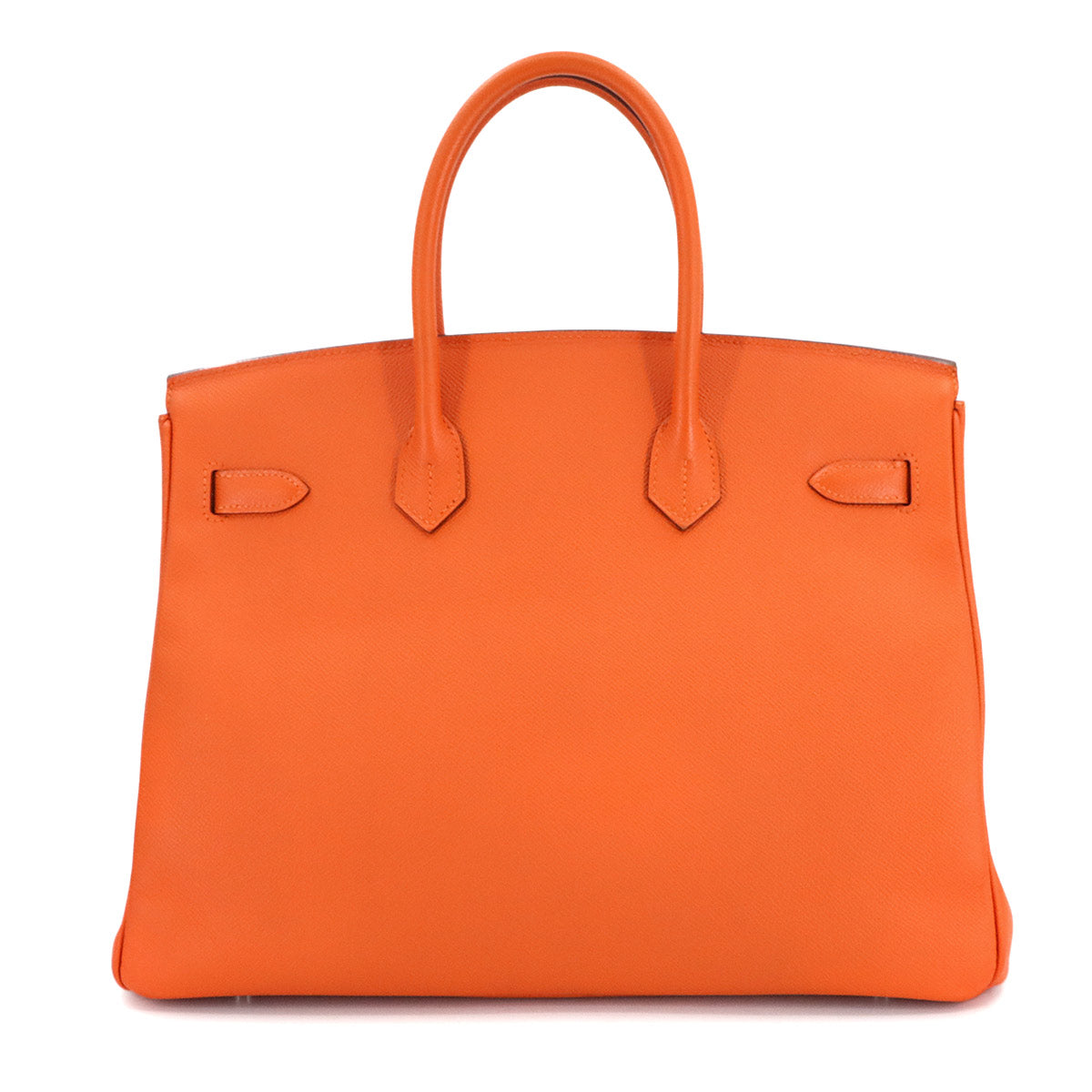 Birkin 35 Veau Epsom Feu Orange Hand Bag Purse