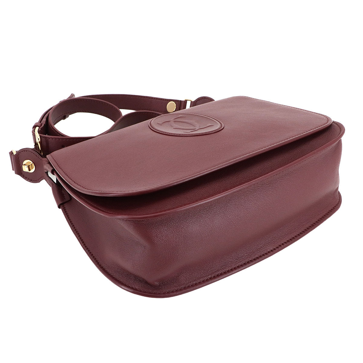 Must Line Shoulder Bag Leather Bordeaux CRL1002239
