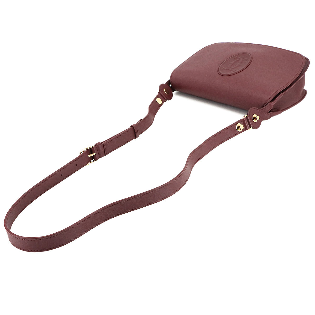 Must Line Shoulder Bag Leather Bordeaux CRL1002239