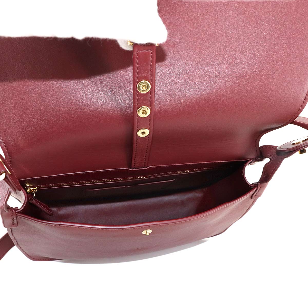 Must Line Shoulder Bag Leather Bordeaux CRL1002239