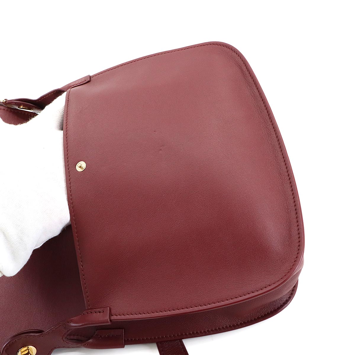 Must Line Shoulder Bag Leather Bordeaux CRL1002239