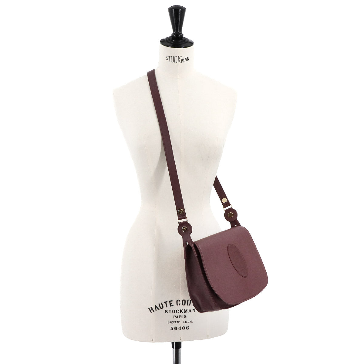 Must Line Shoulder Bag Leather Bordeaux CRL1002239
