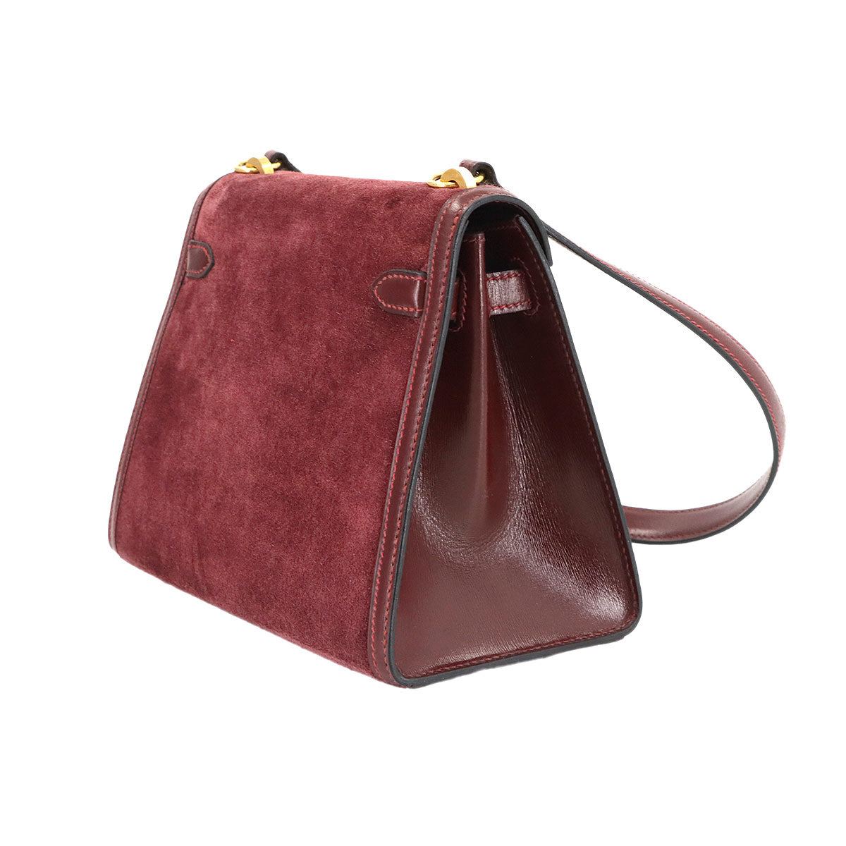 Mini Kelly Shoulder Bag Dobris Box calf Rouge H Purse