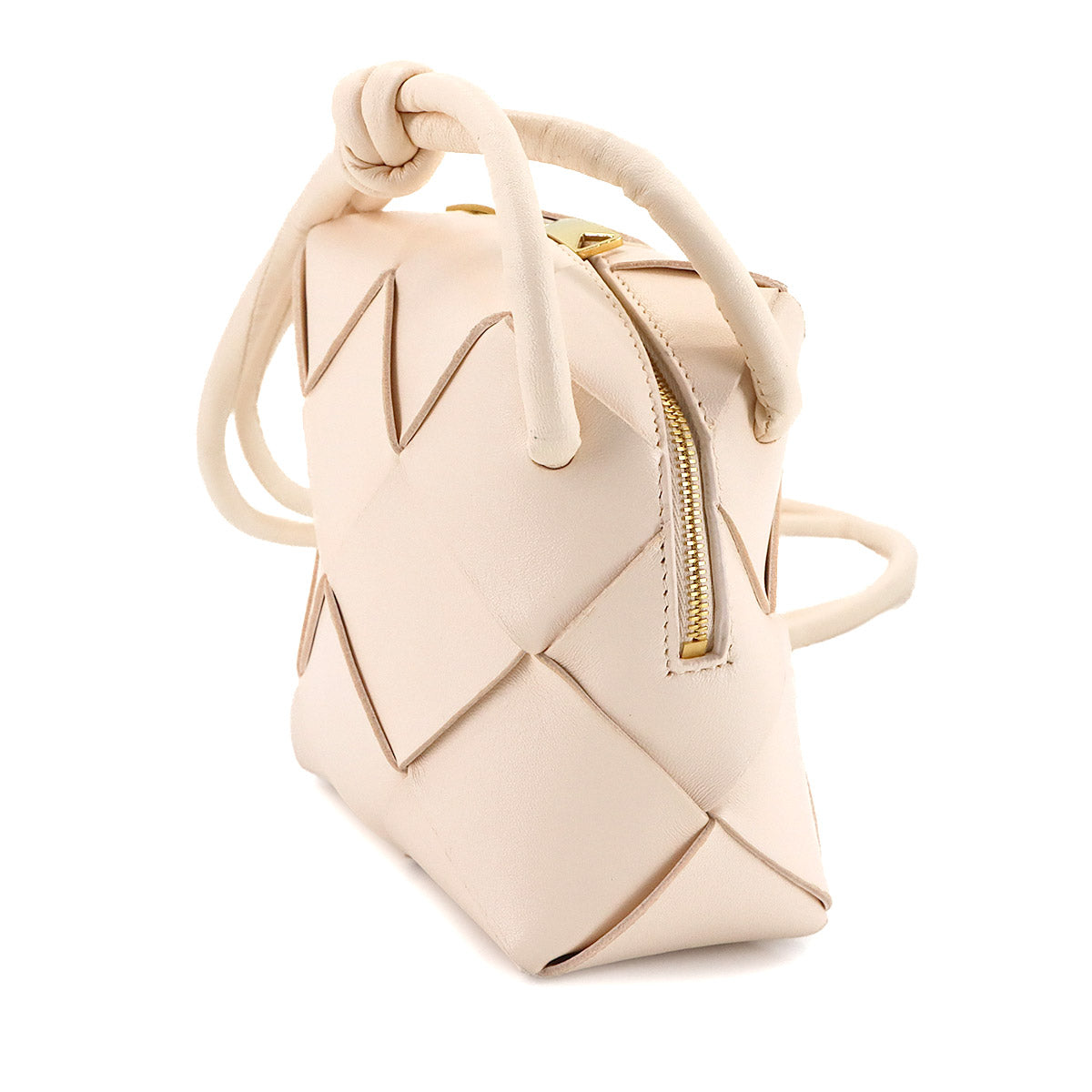 Maxi Intrecciato Mini Cassette Shoulder Bag Beige
