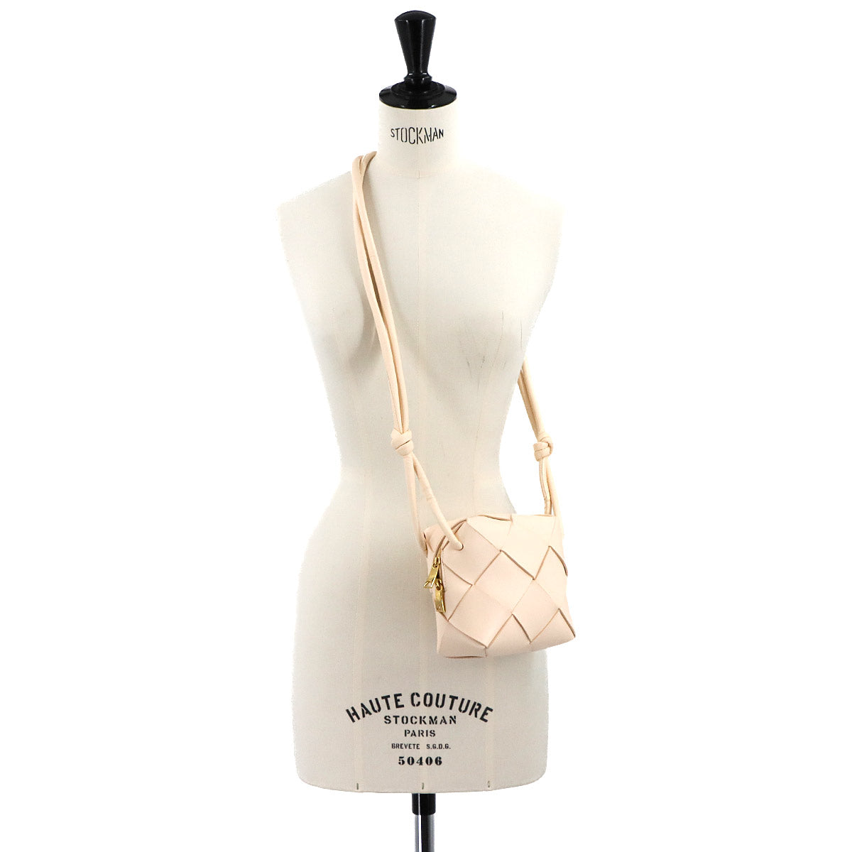 Maxi Intrecciato Mini Cassette Shoulder Bag Beige