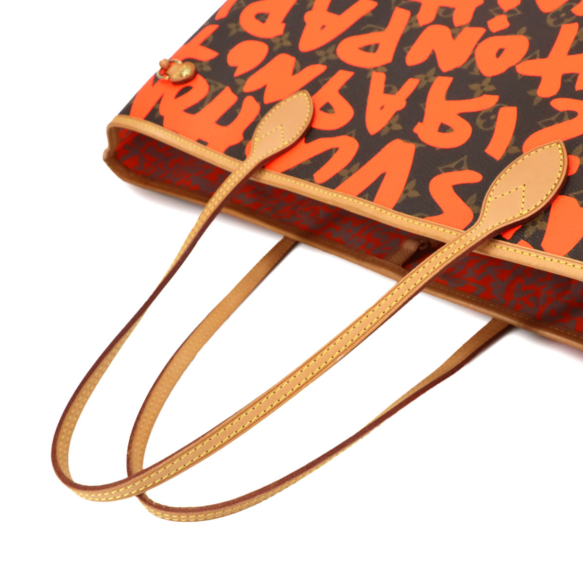 Monogram Graffiti Neverfull GM Tote Bag Orange M93702
